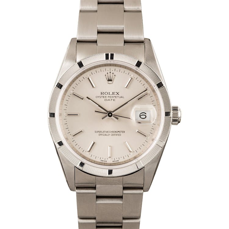 Men's Rolex Date Steel Model 15210