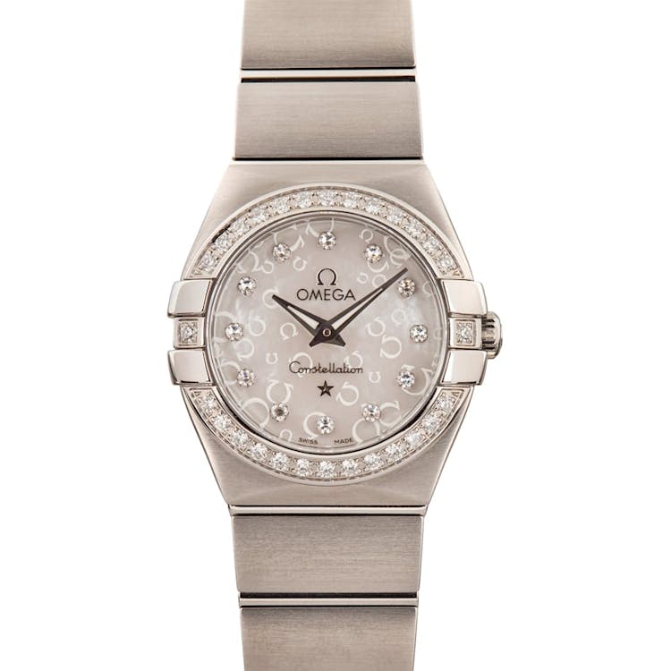 Womens Omega Constellation Diamond Bezel