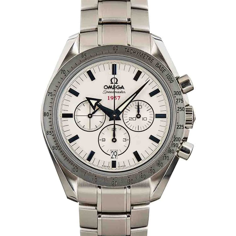 Omega Speedmaster Broad Arrow Silver Dial