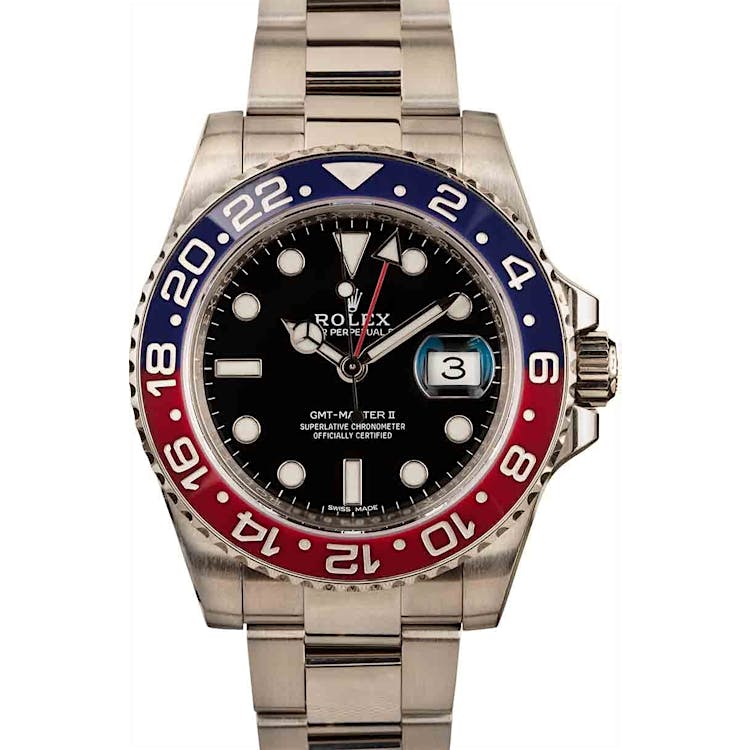 Rolex GMT- Master II Ref 116719 White Gold Oyster Pepsi