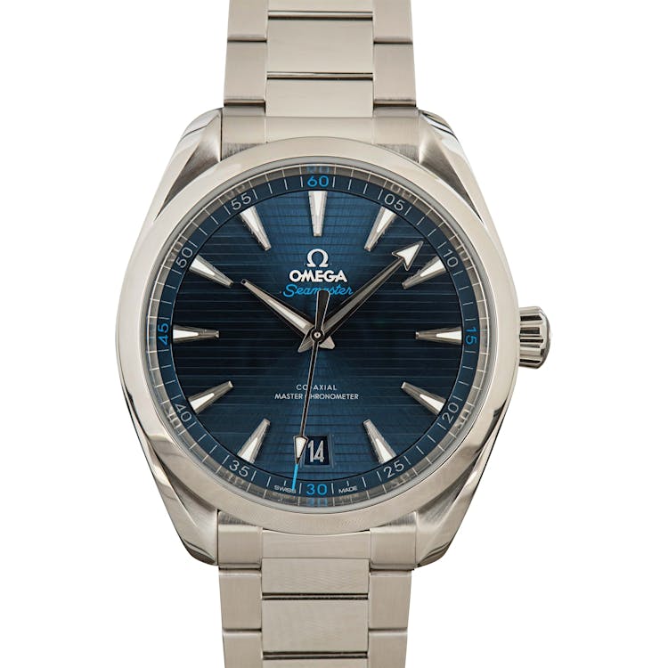 Pre-Owned Omega Seamaster Blue Teak Dial