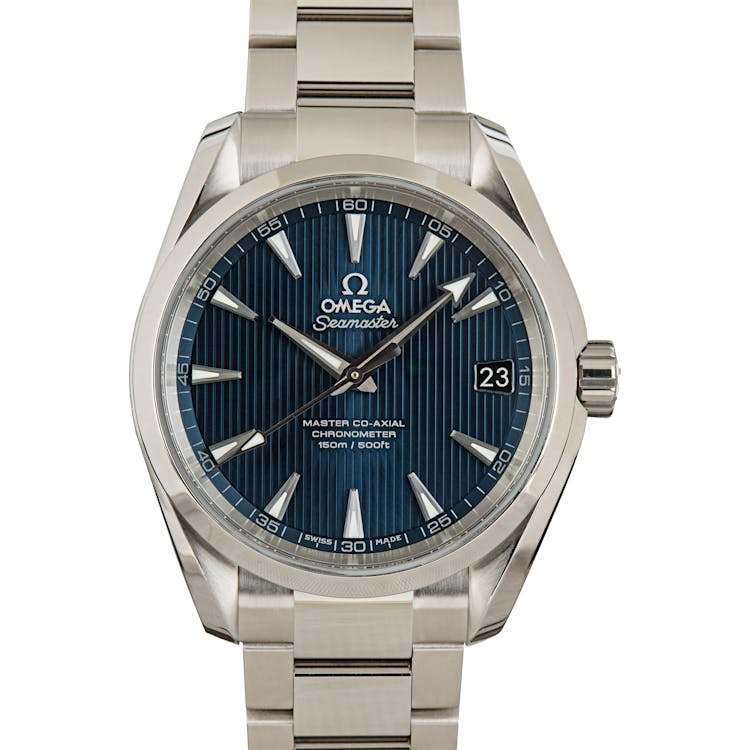 Omega Seamaster Blue Teak Aqua Terra