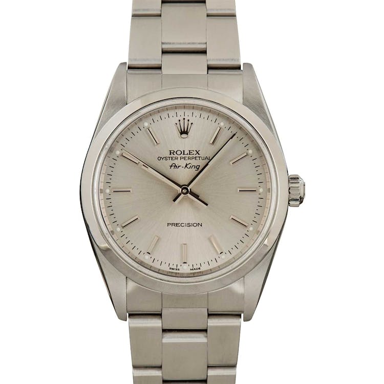 Rolex Air King 14000M Silver Dial