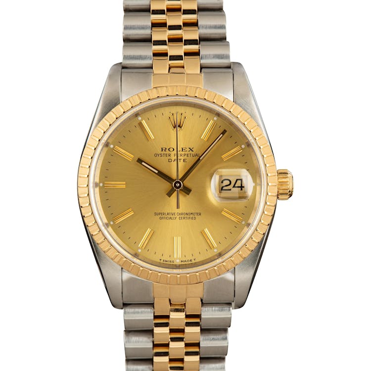 Rolex Oyster Perpetual Date 15223 Two-Tone