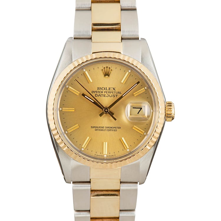 Rolex Datejust 16013 Steel & 18k Yellow Gold