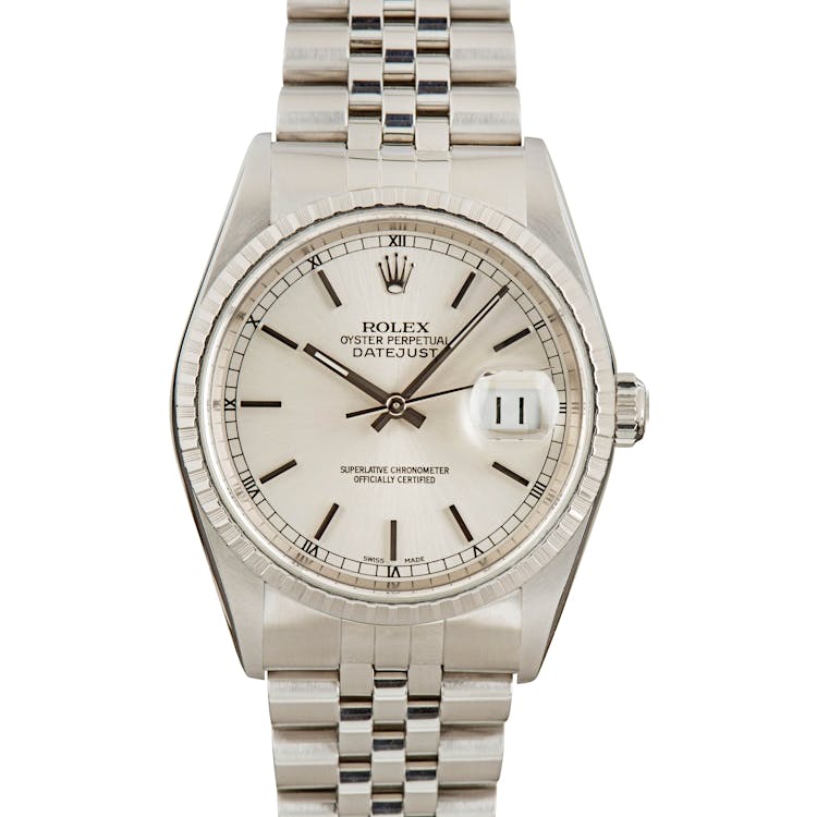 Rolex Datejust 16220 Silver Dial