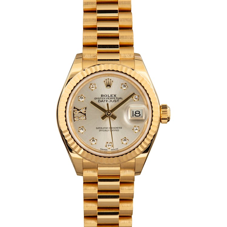 Ladies Rolex Datejust 279178 18k Yellow Gold