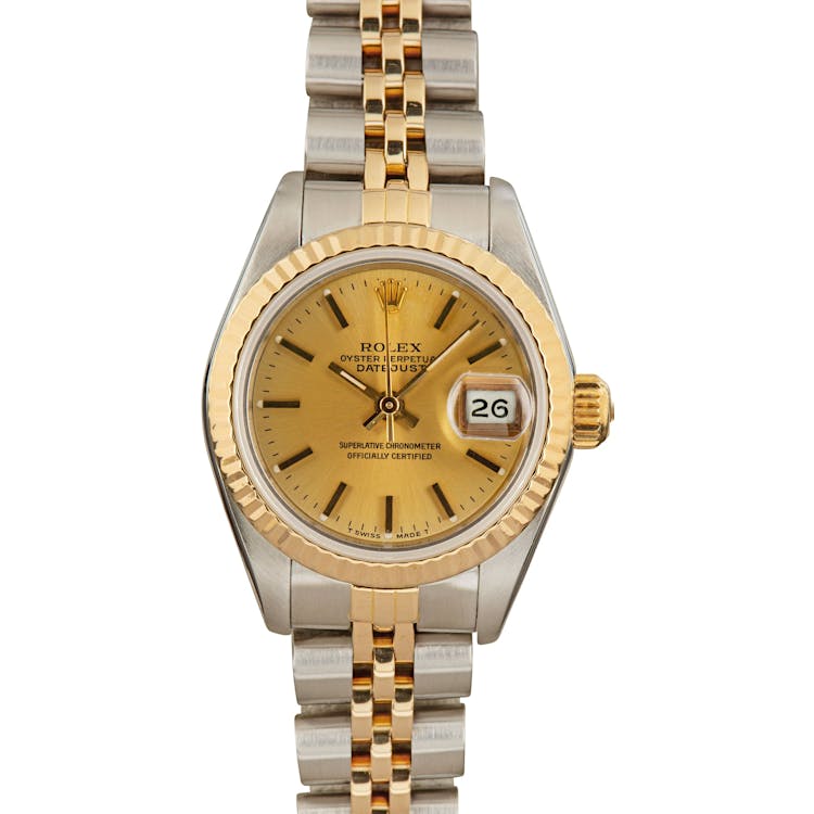 Datejust Ladies Rolex 69173 Champagne Dial