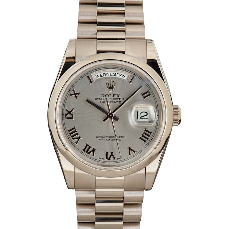 Rolex Day-Date 118209 18k White Gold