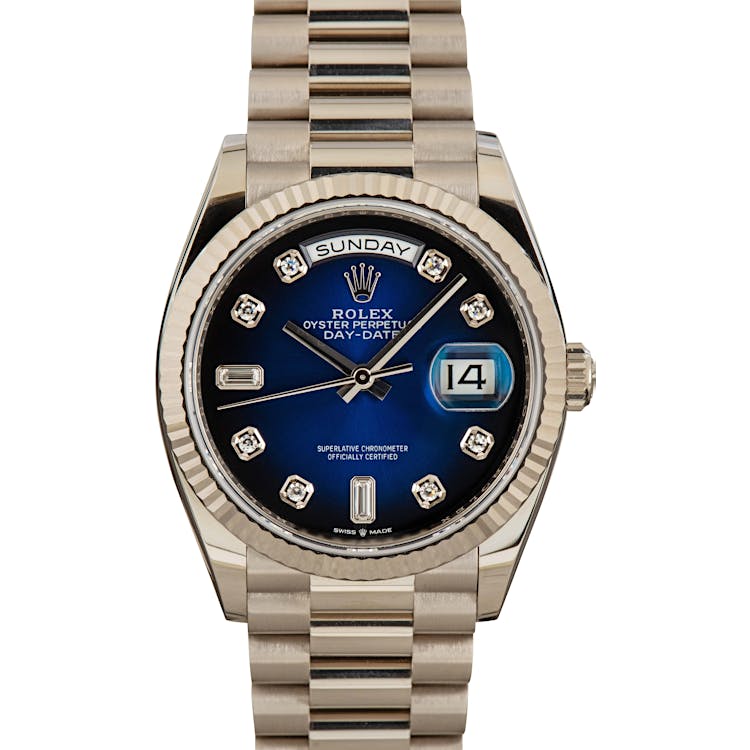 Rolex Day-Date President 128239 Blue Diamond Dial