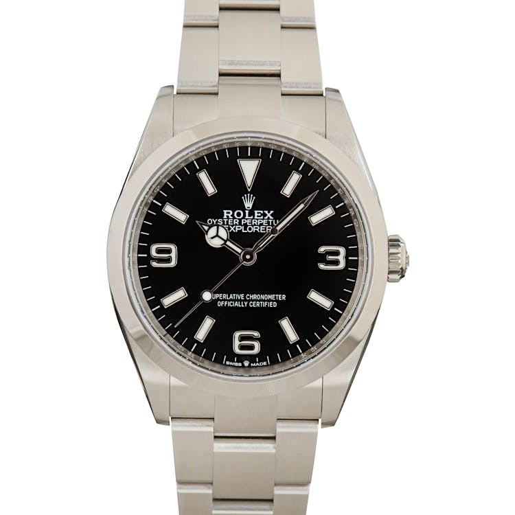 Rolex Explorer 124270 Black Arabic Dial