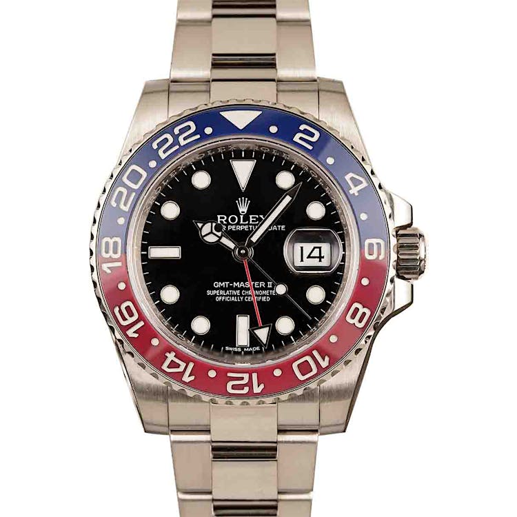 Rolex GMT-Master II Ref 116719 18k White Gold Pepsi