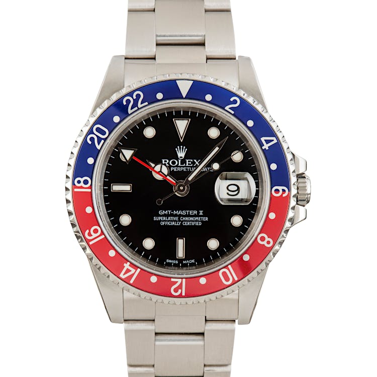 Men's Rolex GMT-Master II 16710 Pepsi Insert