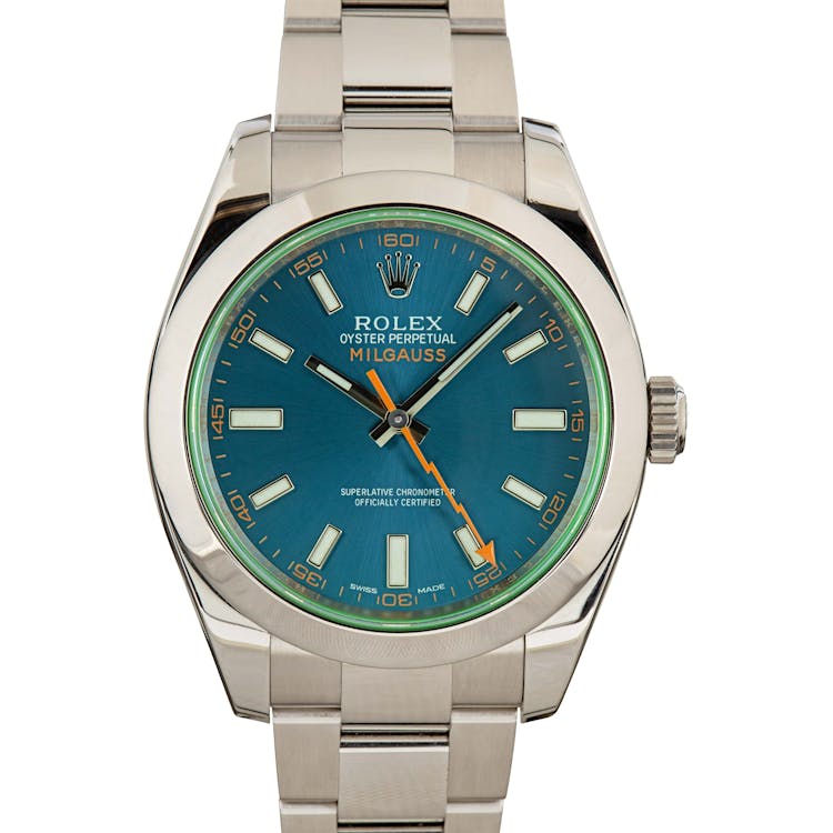 Rolex Milgauss Green Crystal 116400GV