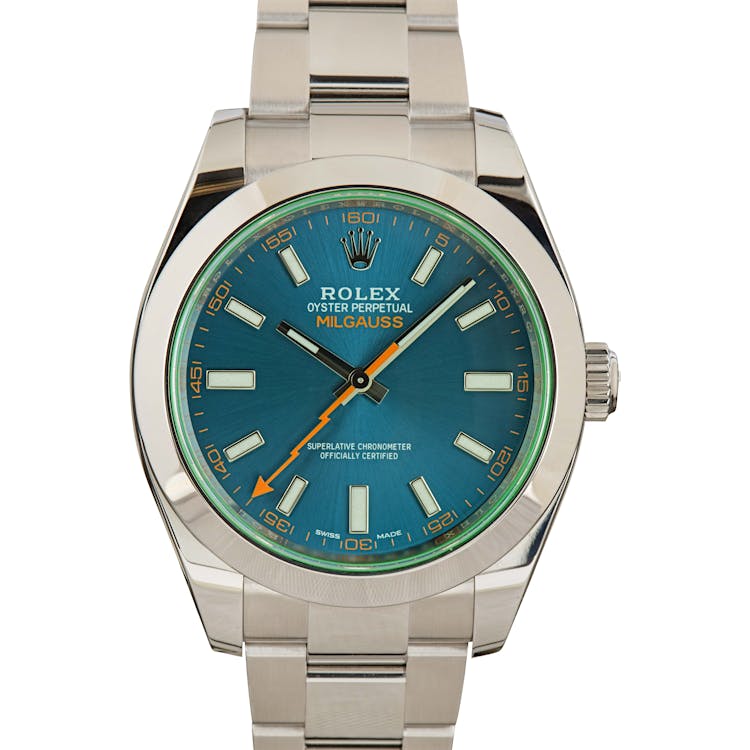 Rolex Milgauss 116400GV Green Sapphire Crystal