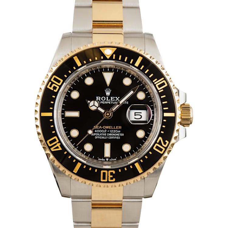 Rolex Two Tone Sea-Dweller 126603 Ceramic Bezel