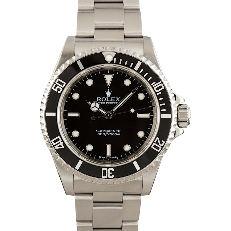 Mens Rolex Submariner 14060M No Date Dial