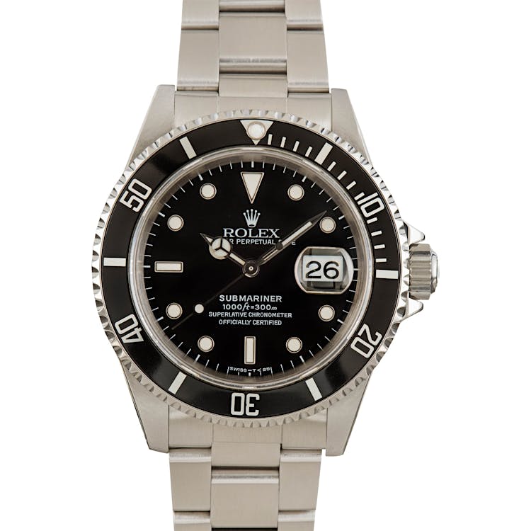 Mens Rolex Submariner 16610 Stainless Steel