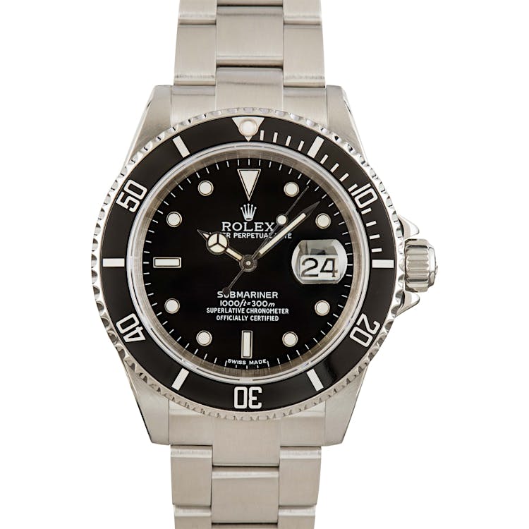 Black Rolex Submariner 16610T