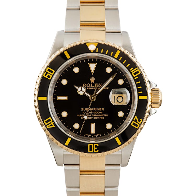 Pre-Owned Rolex Submariner 16613 Black Dial