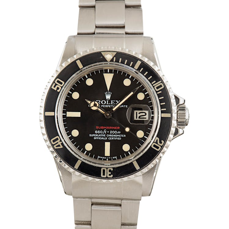 Vintage Rolex Red Submariner 1680 Feet First Dial