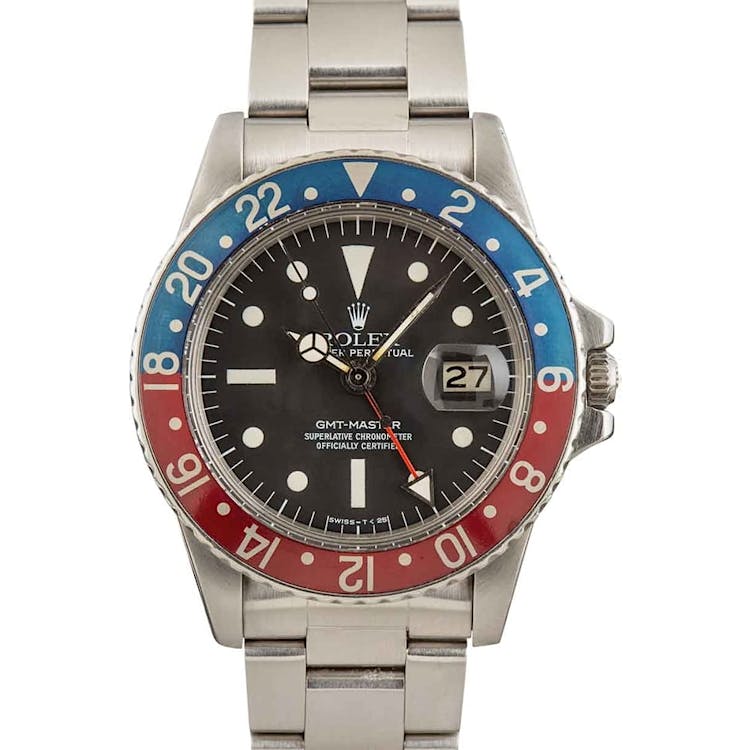 Vintage Rolex GMT-Master 1675 Blue & Red Pepsi